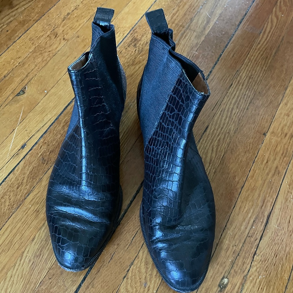 Robert Clergerie Embossed Booties